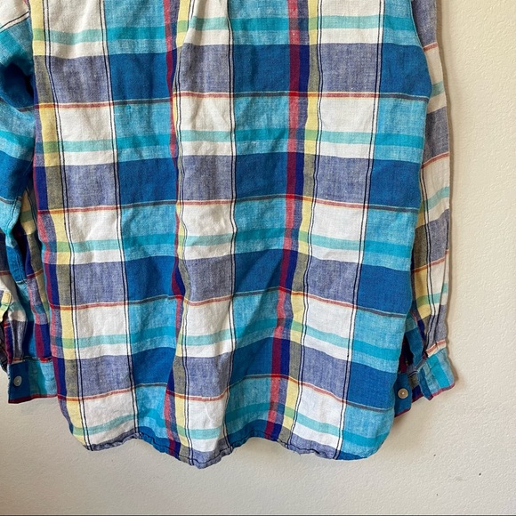 Chicos Design Linen Button Down Blouse - Picture 10 of 12